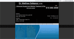 Desktop Screenshot of drsafapour.com
